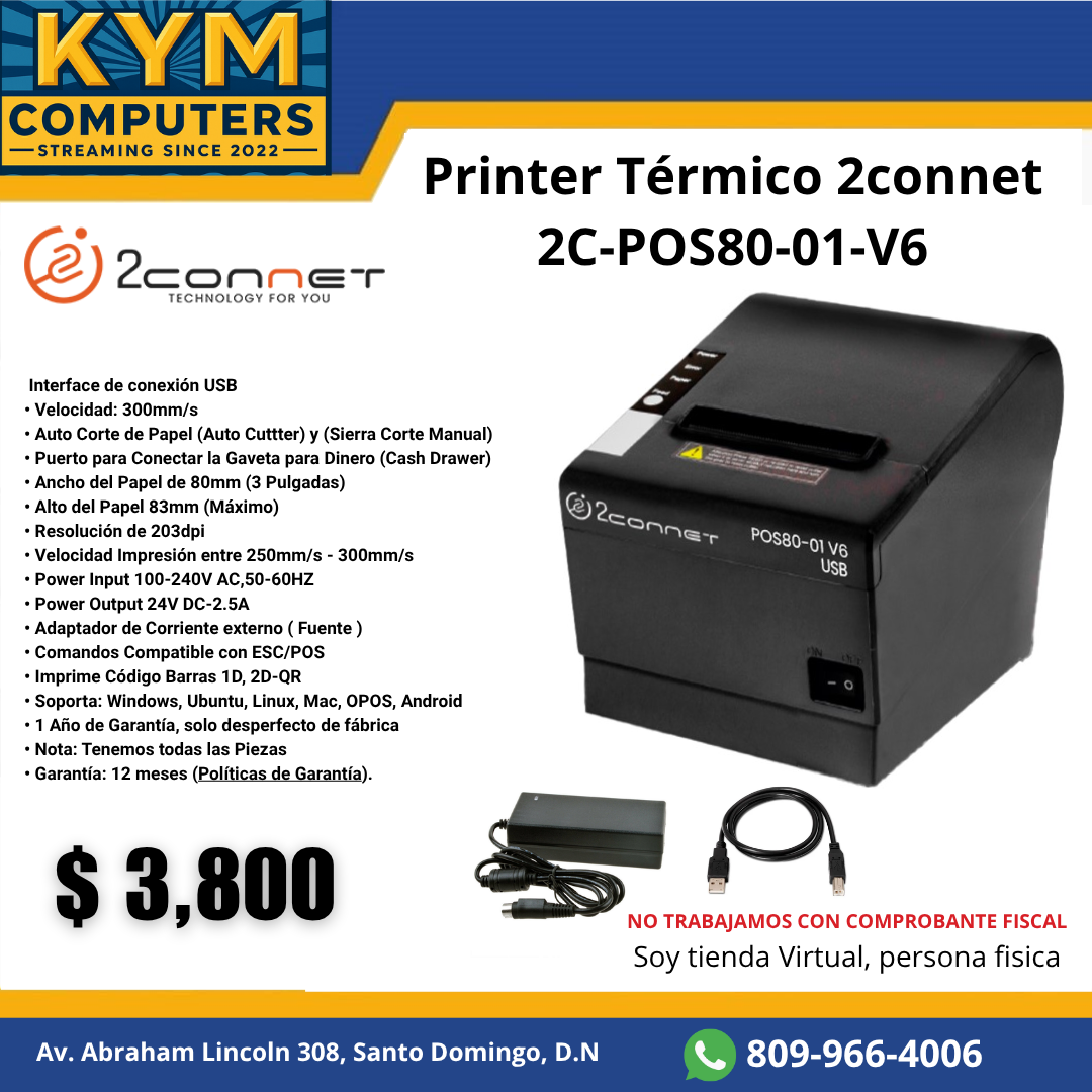 Impresora Térmica 80mm para tickets